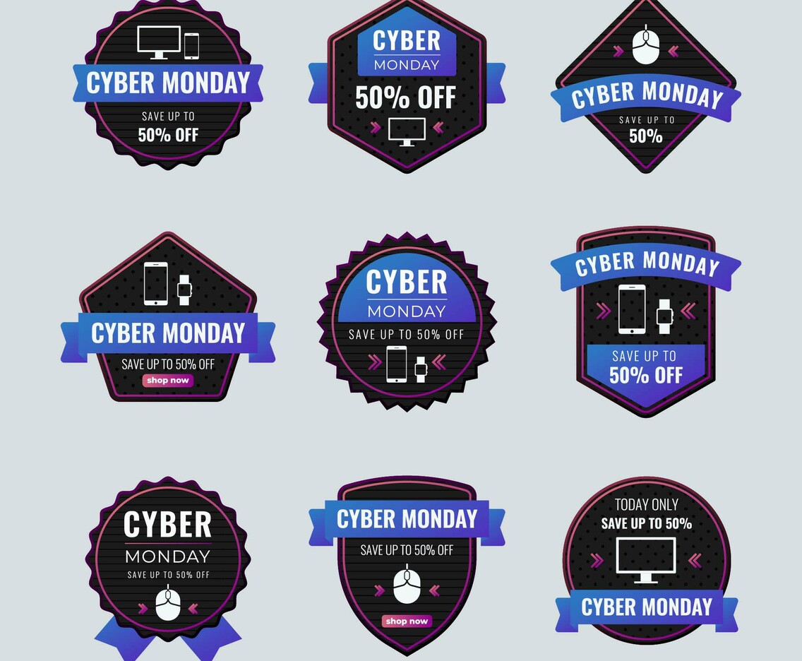 Cyber Monday Label
