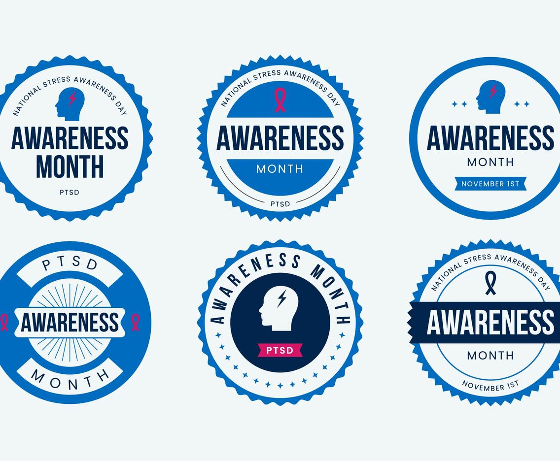 World Stress Awareness Day Labels