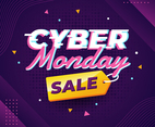 Purple Tech Cyber Monday Sale Poster