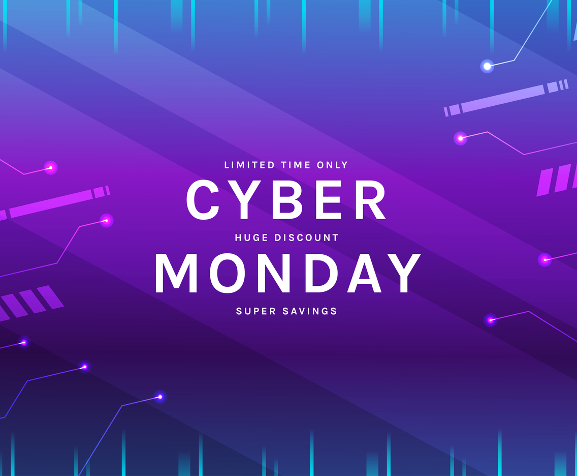 Futuristic Cyber Monday Background