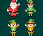 Collection of Santa and Elf Helpers Character