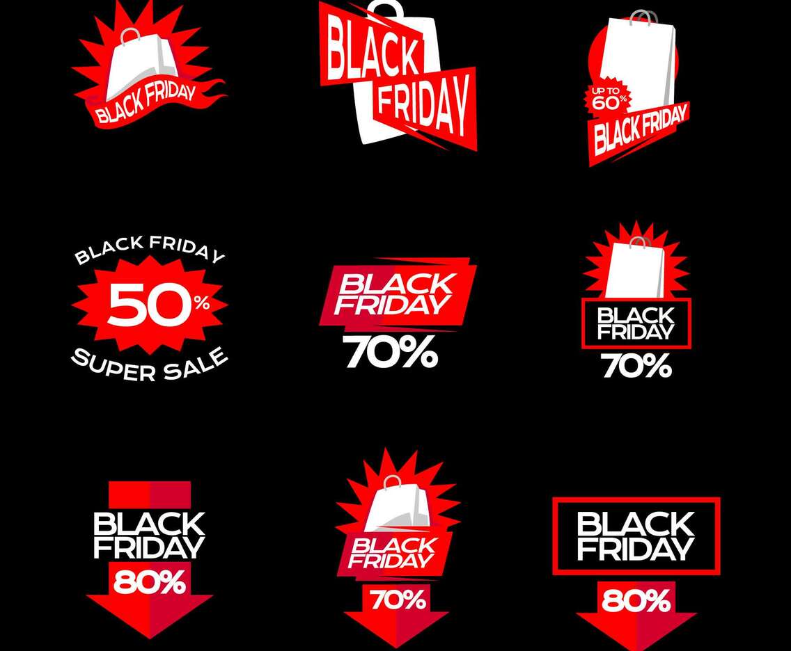 Black Friday Sticker for Web and Application