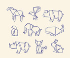 Folded Paper Animals Collection