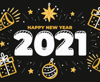 Hand Drawn Happy New year 2021