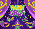 Mask of Mardi Gras Background