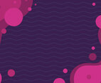 Abstract Organic Flat Background in Magenta Purple