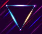 Triangle Neon Frame Background