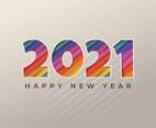 New Year 2021 Cut Out Background