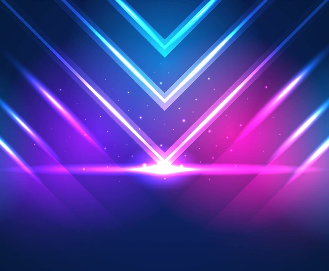 Glowing Futuristic Neon Background