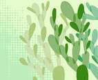 Green Cactus Abstract Background