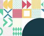 Pattern Background With Geometric Shapes and Lines