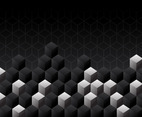 Black Background with Cubes