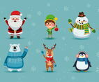 Cute Christmas Characters Collection