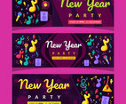 Live Music New Year Party Banner