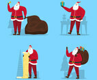 Santa Claus Collection with Happy Poses Character