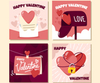 Hand-drawn Valentine Card Collections