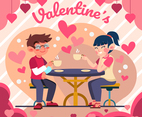 Valentines Day Romantic Coffee Date