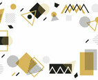 Golden and Black Geometric Background