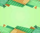 Abstract Green Geometric Background
