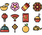 Icons Set for Chinese New Year