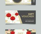 Set of Gift Voucher Chinese New Year