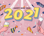 2021 New Year Pop Art