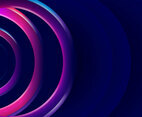 Abstract Dynamic Circular Neon Background