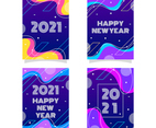 Colorful Vibrant 2021 New Year Card Collection