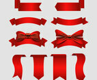Set of Ribbons Labels