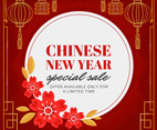 Chinese New Year Sale Post Template