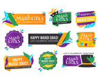 Mardi Gras Festivity Labels