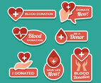 Blood Donation Awareness Label