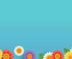 Colorful Flower Background Banner