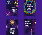 Fire Works New Year Celebrate Card