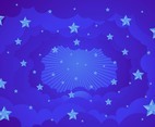 Blue Stars Background