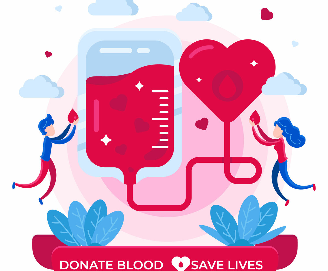 Blood Donation Program Concept