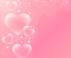 Elegant Soft Pink Heart Background