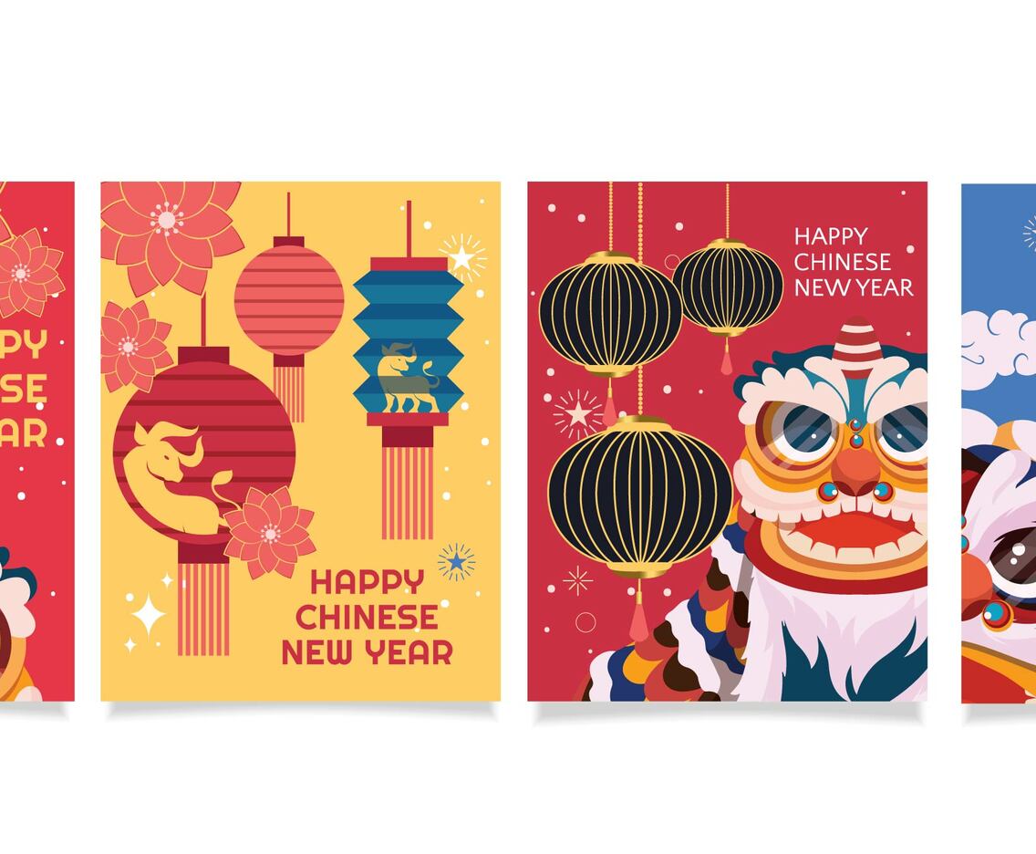 Colorful Chinese New Year Card