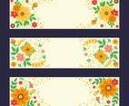 Colourful and Beautiful Flower Banner Set