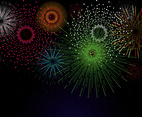 Simple Fireworks Celebration Background Concept