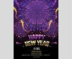 Fantastic Fireworks for New Year Celebration Poster
