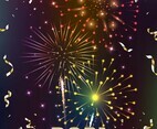 Happy New Year 2021 Fireworks Poster Template