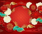 Chinese New Year Festivity Background Concept
