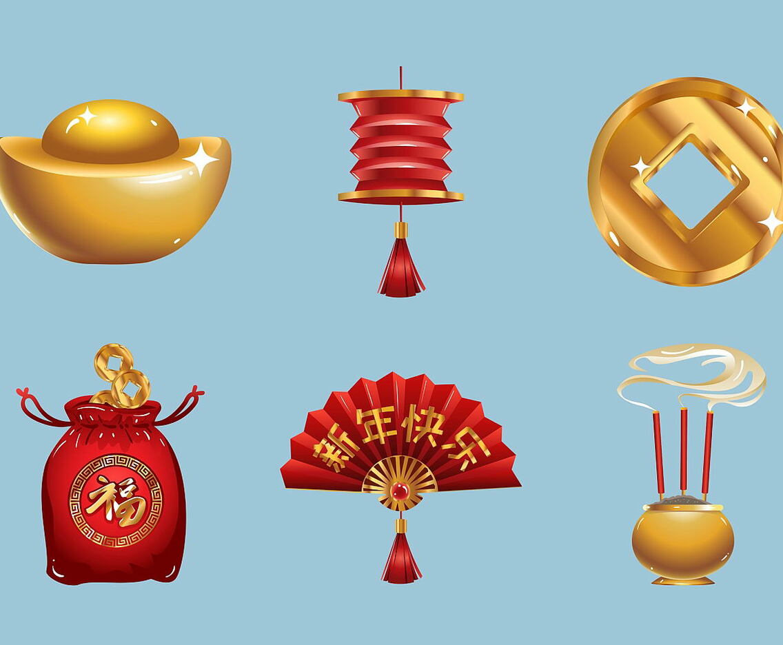 Chinese New Year Festivity Icons
