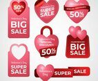 Labels of Valentine's Day Event Promotion