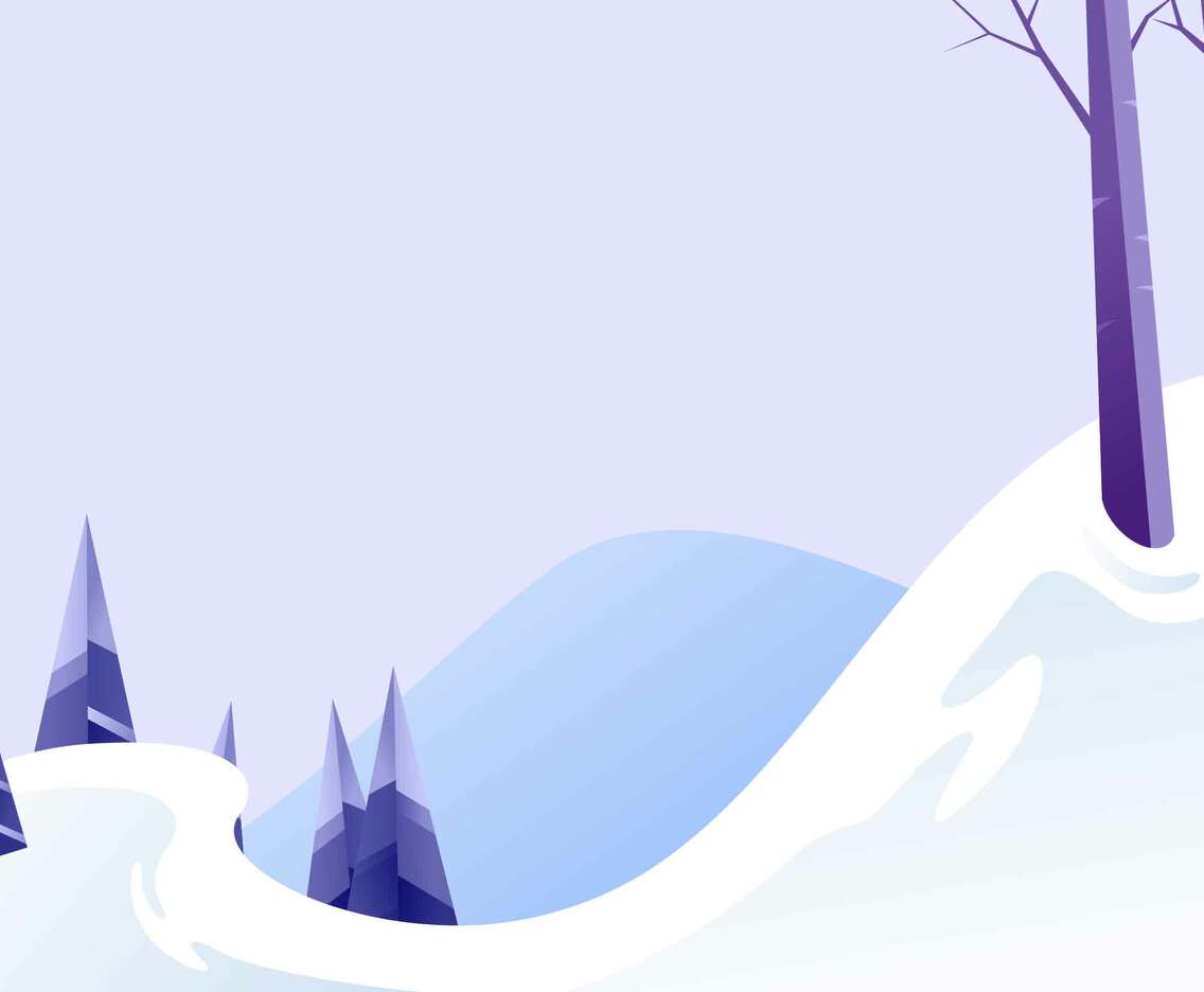 Winter Background with Blue And Purple Color