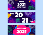 New Year Party Banner Set