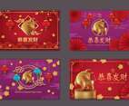 Set of Chinese New Year, Year of The Ox Card
