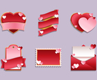 Valentine's Day Label and Badge Templates