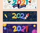 New Year 2021 Party Banner